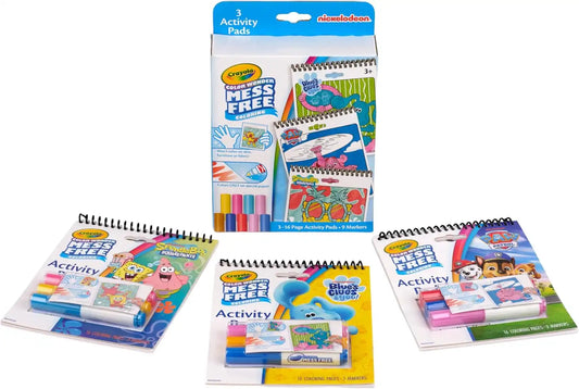 Crayola Color Wonder Nickelodeon Activity Pad 3pk, Mess Free Coloring Set