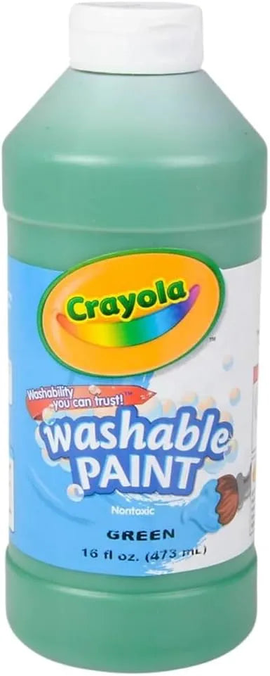 Crayola Washable Paint, Green, 16oz
