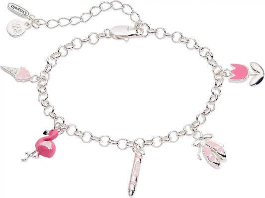 Alex and Ani Crayola Fan Favorites Tickle Me Pink Charm Bracelet