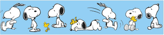 Eureka Snoopy Lineup Decorative Classroom and Bulletin Board Trim for Teachers, 2.25" Wide, 12 Strips for 37 Total Feet