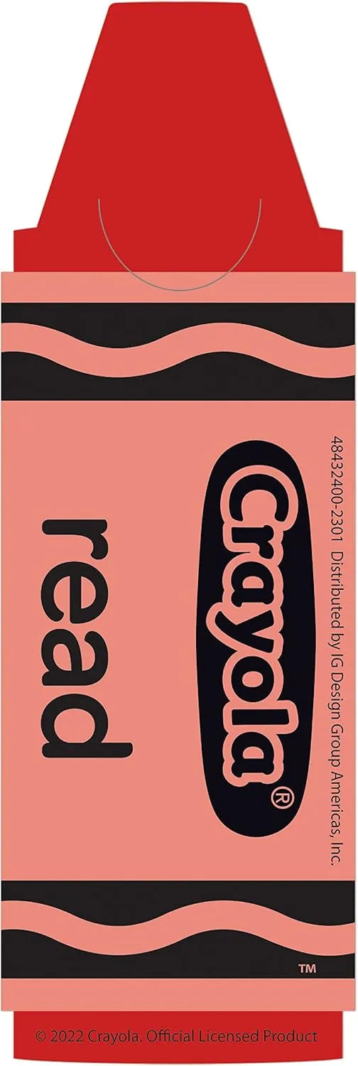 Eureka Crayola Bookmark, Red, 36 Count