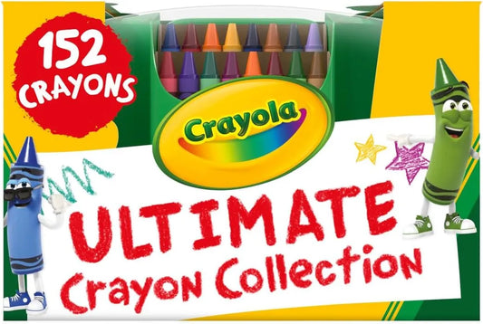 Crayola Ultimate Crayon Box Collection 152ct, Bulk School Supplies for Kids