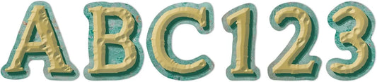 Eureka Curiosity Garden Letter, Number, Punctuation Mark, and Symbol Classroom Decorations for Teachers, 3.8" H, 178 Pieces