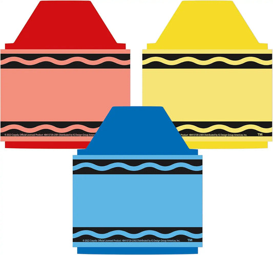 Eureka Crayola Crayon Paper Cut-Outs Classroom Decor, 36ct
