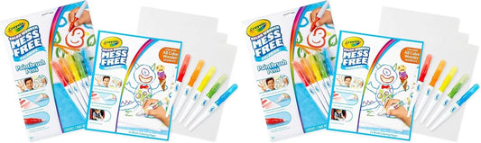 Crayola Color Wonder Paintbrush Pens & Paper, Mess Free Coloring for Toddlers, Painting Set, Toddler Arts & Crafts, Kids Gift, 6 Piece Set (Pack of 2)