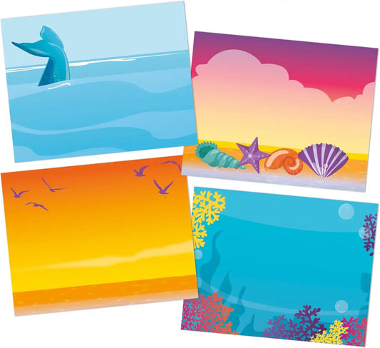 Eureka 650341 Seas The Day Adhesive Student Name Tags for Classrooms and Field Trips, 2.875" x 2.25", Multicolor, 40 Pieces
