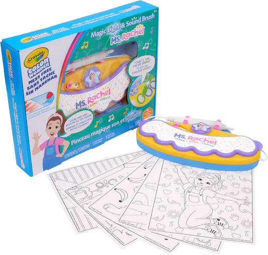 Crayola Ms Rachel Color Wonder Magic Light Brush, Mess Free Coloring Toy 3+