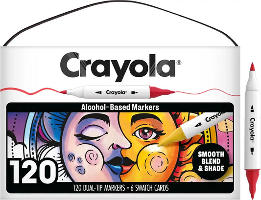 Crayola Dual Tip Alcohol Marker Set for Adults (120ct) [Amazon Exclusive]