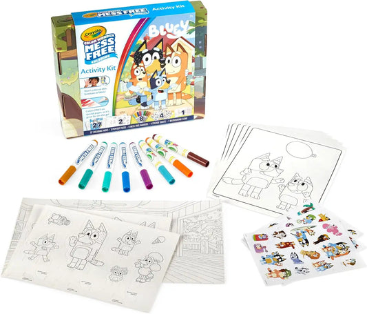 Crayola Color Wonder Bluey Activity Kit, Mess Free Coloring for Toddlers, Gifts for Kids, Art Set for Kids, Plane Essential, Bluey Toys, 3+