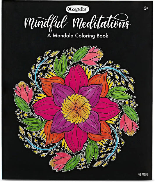 Crayola Mandala Coloring Book for Adults, 40 Pages, Stress Relieving, Gifts for Kids & Adults